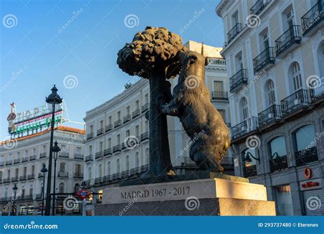 Bronze Statue in Puerta Del Sol Square is a Symbol of the Spanish ...