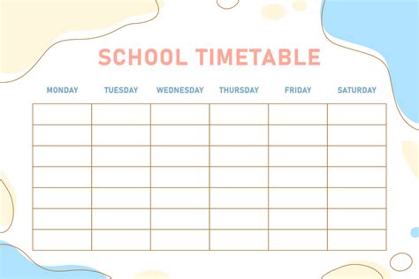 abstract pastel pink and blue school timetable template 11513867 Vector Art at Vecteezy