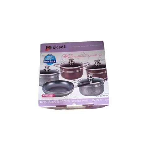 Master Chef 9pcs Non Stick Pots Sizes -16/18/20/22cm | Jumia Nigeria