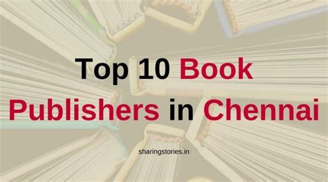 Top 10 Book Publishers in Chennai | with Contact Details - Sharing Stories