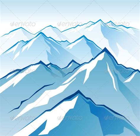 Icy Mountains | Mountain drawing, Mountain illustration, Mountain sketch