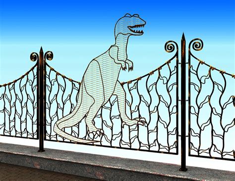 Iron art fence B-010 » Wrought Iron Concept