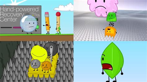 4 BFDI Episodes Played At Once - YouTube