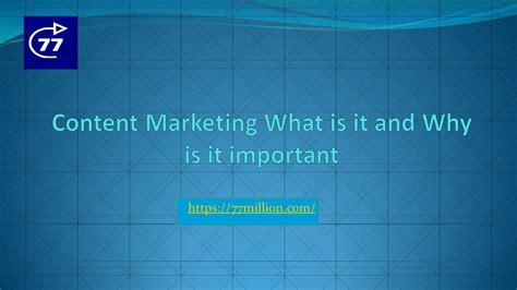 PPT – Content Marketing: What is it and Why is it important? PowerPoint ...