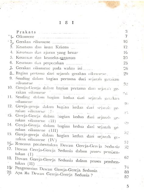 Oikumene Dan Gerakan Oikumene | PDF