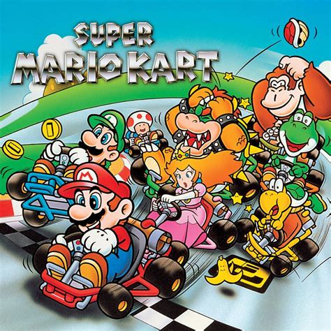 Super Mario Kart (1992) box cover art - MobyGames