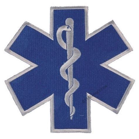 Star of Life 5.75" Patch Medical EMT EMS Paramedic SOL Medic Embroidered - F 112 | eBay ...