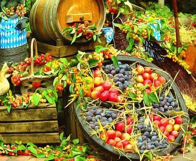 plums, market, food, apples, crop, apples, holiday, fruit, wealth, summer,