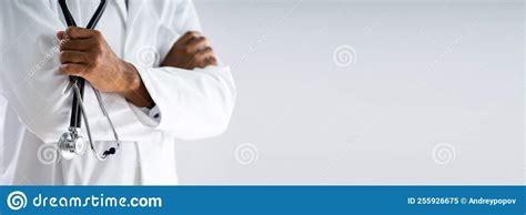 African American Doctor with Stethoscope Stock Image - Image of closeup, doctor: 255926675