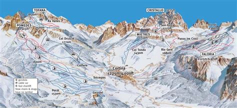 Cortina d'Ampezzo Skimap - Freeride