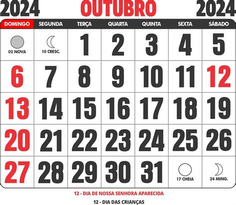 Feriados em Outubro de 2024! | Focalizando