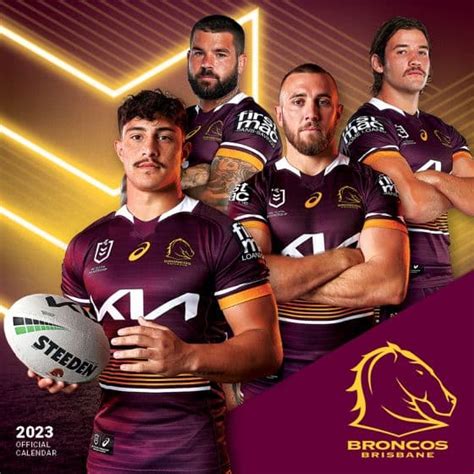 Brisbane Broncos 2023 NRL Team Wall Calendar | SavvySupporter