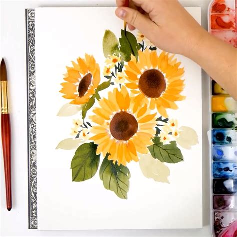 Learn how to paint loose watercolor flowers with the Snowberry Design Co YouTube Channel! These ...