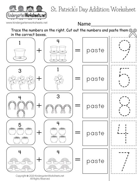 St. Patrick's Day Addition Worksheet - Free Printable, Digital, & PDF