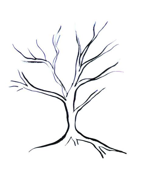 Tree With Branches Drawing at GetDrawings | Free download