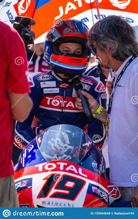 CIV - Italian Speed Championship Civ Round 5Â° - Moto 3 Editorial Stock Photo - Image of andrea ...