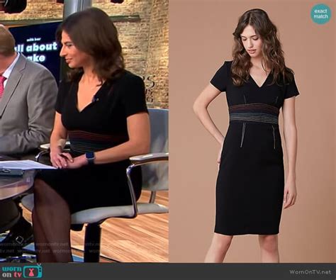 WornOnTV: Bianna’s black stitched waist dress on CBS This Morning ...