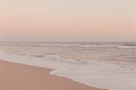 🔥 Download Pink Beach Minimalist Desktop Wallpaper Aesthetic by @leewheeler | Beige Beach ...