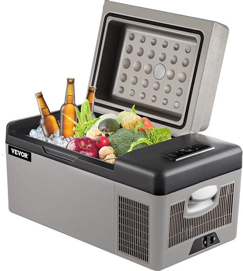 VEVOR 12 Volt Refrigerator 21 Qt, Portable Mini Car Fridge w/ -4℉-68 ...