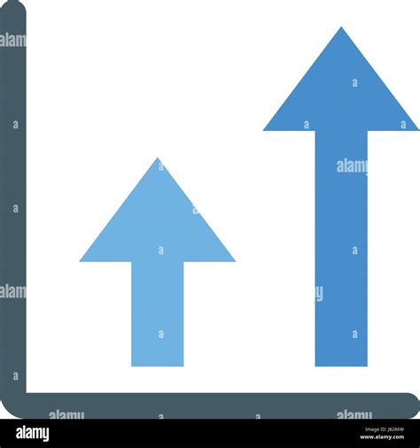 double arrow up chart Stock Vector Image & Art - Alamy