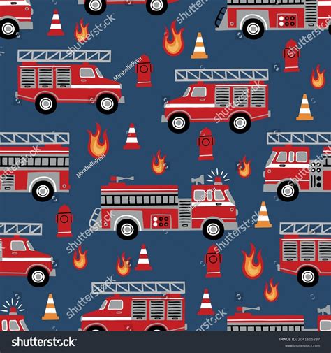 Firetruck Seamless Photos, Images & Pictures | Shutterstock