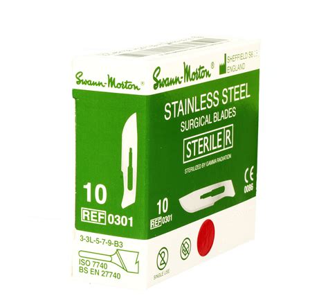 Buy SWANN-MORTON#10 Sterile Surgical Blades, Stainless Steel [Individually Packed, Box of 100 ...