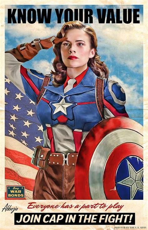 Peggy “Captain America” Carter by Al Abbazia | Captain america poster ...