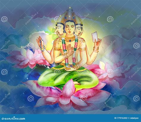 Brahma stock illustration. Illustration of paper, blue - 77916302