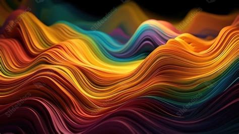 🔥 Download Rainbow Color Layered Paper Waves Wallpaper Mobile by @antonioc84 | Abstract 4k ...