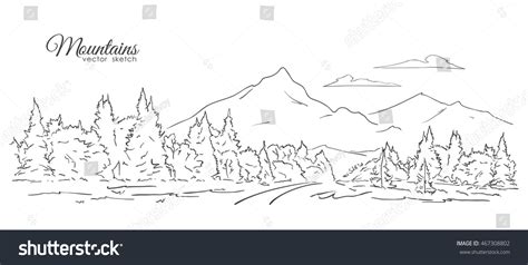 30,639 Line Drawing Landscape Mountains Images, Stock Photos & Vectors | Shutterstock