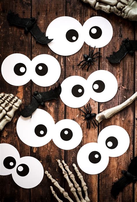 Free Printable Halloween Googly Eyes - Sunshine Parties