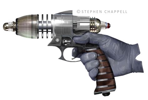 Gadget Concept. Pulp Sci-Fi gun | Steve Chappell Artist Illustrator