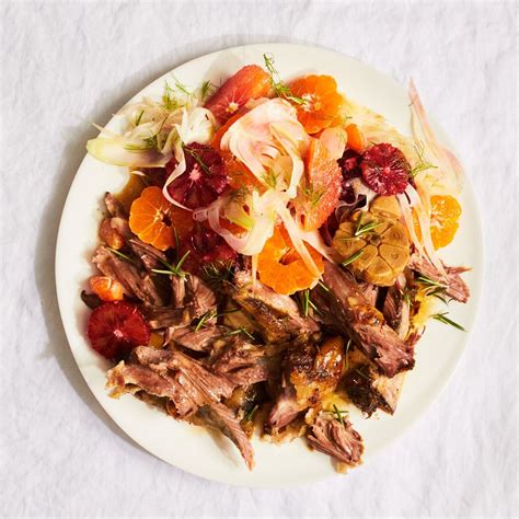 Lamb Shoulder with Citrus-Fennel Salad | Recipe | Romantic dinner ...