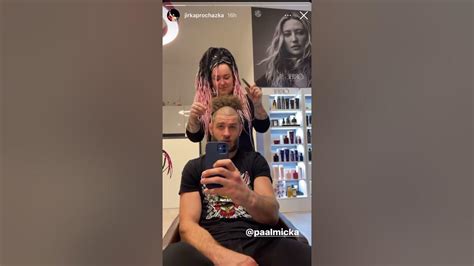 Jiří Procházka getting his hair done - YouTube