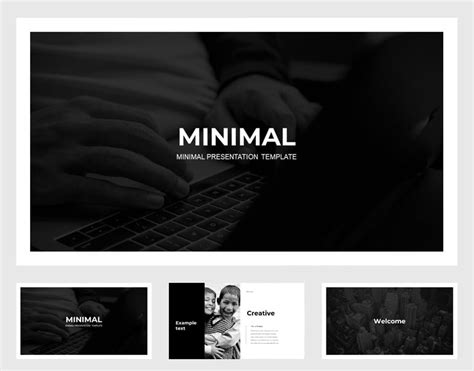 Black & White Presentation PowerPoint template