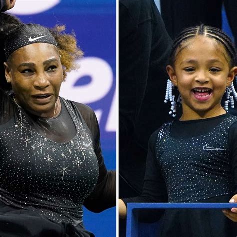 Serena Williams matches with daughter in custom figure skating-inspired Nike dress at US Open ...