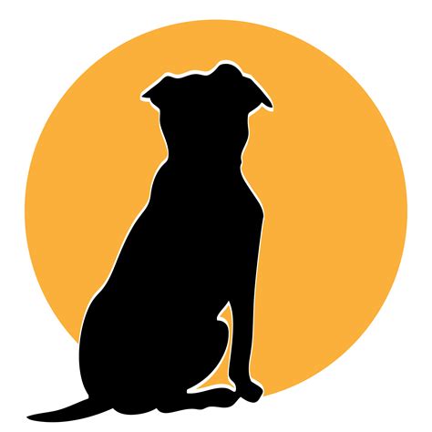 犬のシルエットのロゴ 無料画像 - Public Domain Pictures