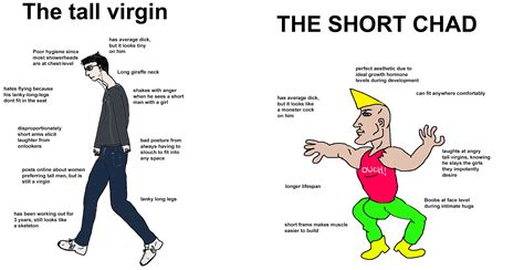 The tall virgin vs THE SHORT CHAD : r/virginvschad