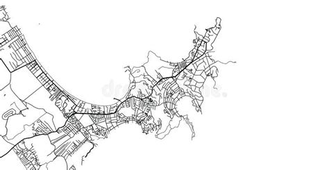 Urban Vector City Map of Buzios, Brazil Stock Vector - Illustration of ...