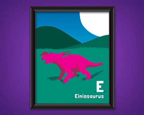 Einiosaurus DIGITAL DOWNLOAD Dinosaur Kids Room Decor | Etsy