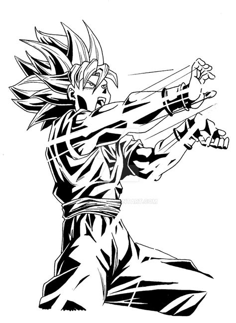 Goku - Kamehameha by RKN01 on DeviantArt