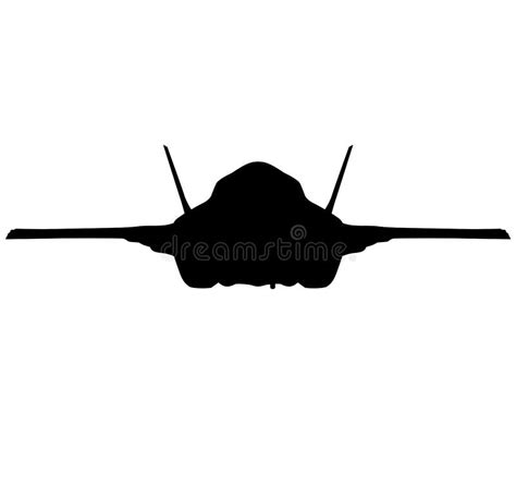 Detailed Vector Illustration of an Air Force Stealth F-35 Lightning II ...