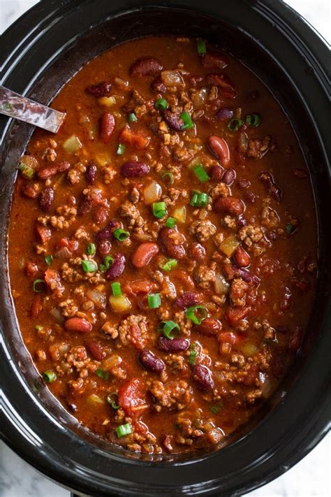 Easy Slow Cooker Chili (BEST Chili Ever!) - Cooking Classy