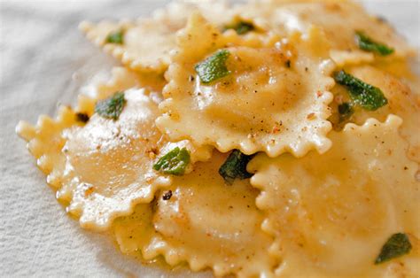 Pumpkin Ravioli with Brown Butter Sage Sauce for Festive Friday! • The Heritage Cook