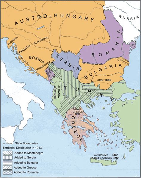 Balkan Peninsula Map 1914