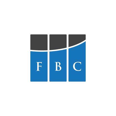 FBC letter logo design on WHITE background. FBC creative initials letter logo concept. FBC ...