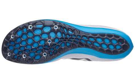 Nike Zoom 400 Unisex Spikes Atmosphere Grey/Blue/Bl 360° View | Running Warehouse