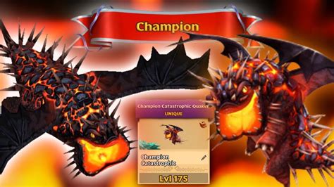 Champion Catastrophic Quaken - Unique Arena Brawler Dragon Max Level 175 | Dragons: Rise of Berk ...