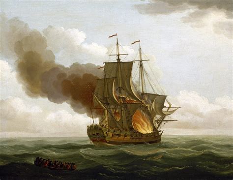 Painting of Burning Ship – thoughtLEADERS, LLC: Leadership Training for the Real World