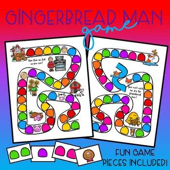 Gingerbread Man game by Preschool for Pirates and Princesses | TpT